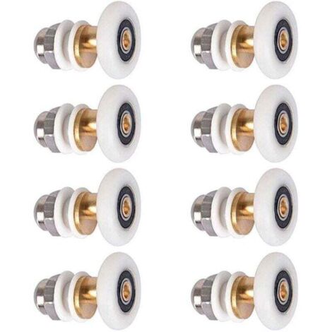 8 rulli per doccia da 25 mm, cuscinetti per porta doccia scorrevole per porta doccia