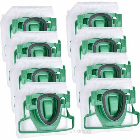 8 sacchetti per aspirapolvere in micropile adatti per Vorwerk Folletto 200 VK200 FP200.5 sacchetti per aspirapolvere per chi soffre di allergie -