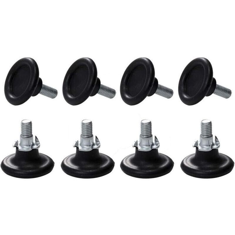 8 Sets Pieds Ajustables pour Meuble, Vis de Réglage pour Pieds de Meuble, Chaise, Table