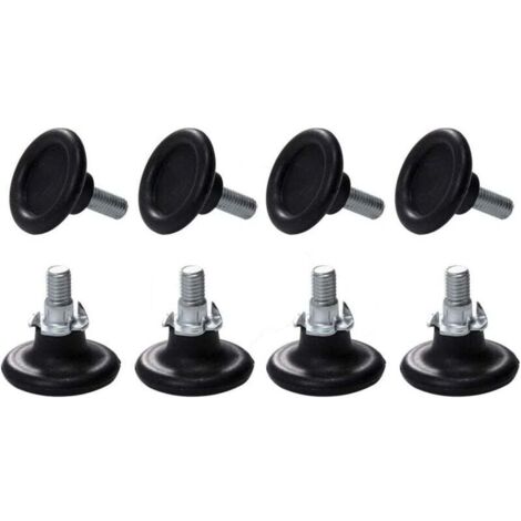 8 Sets Pieds Ajustables pour Meuble, Vis de Réglage pour Pieds de Meuble, Chaise, Table