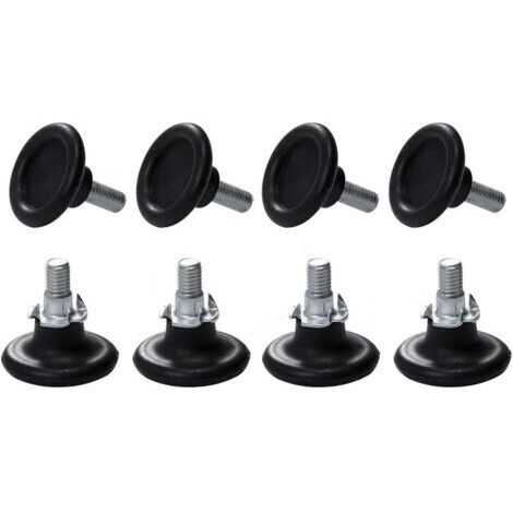8 Sets Pieds Ajustables pour Meuble, Vis de Réglage pour Pieds de Meuble, Chaise, Table