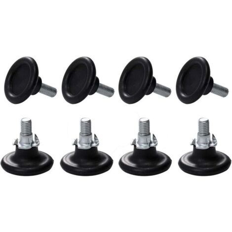 8 Sets Pieds Ajustables pour Meuble, Vis de Réglage pour Pieds de Meuble, Chaise, Table