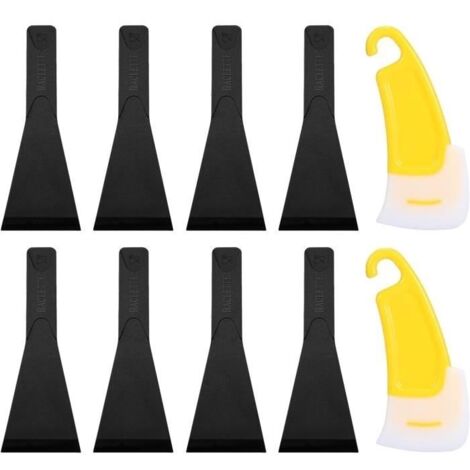 8 Spatule Pour Poêlon,2 grattoirs nettoyage,Plastique Nylon Spatule Raclette,spatule pour raclette anti-adhésif,Ustensile de Cuisine