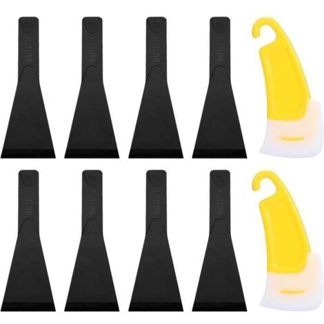 8 Spatule Pour Poêlon,2 grattoirs nettoyage,Plastique Nylon Spatule Raclette,spatule pour raclette anti-adhésif,Ustensile de Cuisine