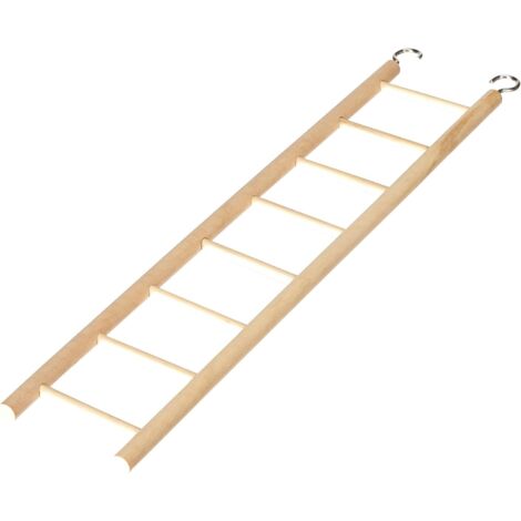 8 Steps Wooden Bird Ladder Parrot Swing Stairs Parrot Ladder Pet Supplies Bird Toy