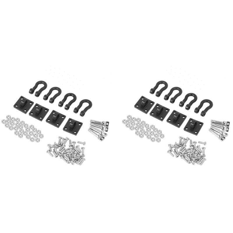 Image of 8 Stück Anhänger Abschleppschnalle Abschäkel für 1/10 rc Rock Crawler Axial SCX10 TRX4 D110 rc pkw