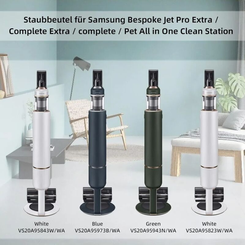 Image of Toolive - 8 Stück Staubsaugerbeutel für Samsung Bespoke Jet VCA-ADB95