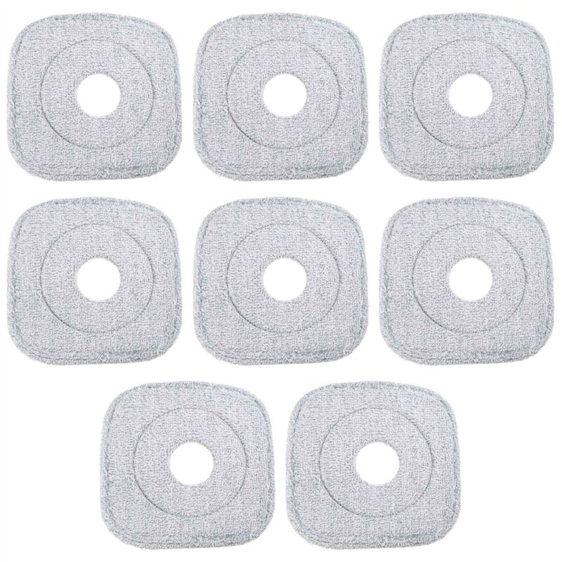 Image of 8 StüCk Wischer Mopp für Mop Squeeze Automatische Trennung Rotierende Reinigung BöDen Pads Tuch