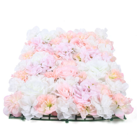 8 Stück Künstliche Blumenwand künstliche Seidenblumen Rosenwand Blumenwand Platte als Hintergrund DIY für Hochzeit Partys Veranstaltungen Fotografie