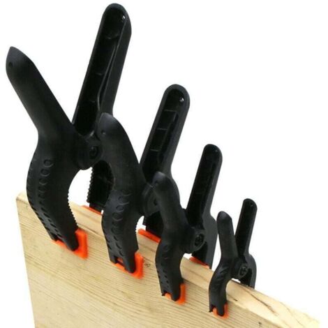 8-teiliges Federklemmen-Set, XU, 2, 3, 4, 6 Zoll Nylonklemmen, Spannklemmen für Holzbearbeitung und Fotostudio - KZQ