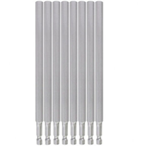 8-teiliges magnetisches Schraubendreher-Bit-Set, extra lange 200 mm manipulationssichere Schraubendreher-Bits aus S2-Stahl, 1/4"-Sechskantschaft für elektrische und manuelle Schraubendreher