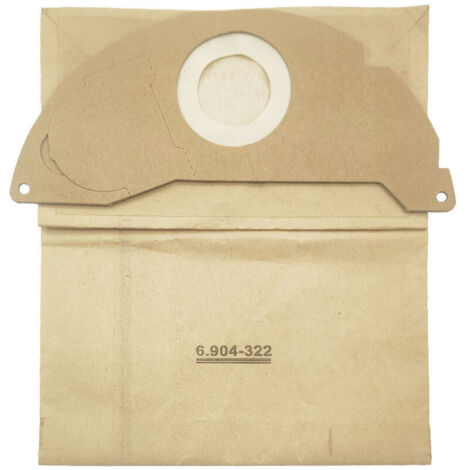 8-teiliges Set für Kärcher Staubsaugerzubehör: Staubbeutel, Filterpapier, Staubsaugerbeutel