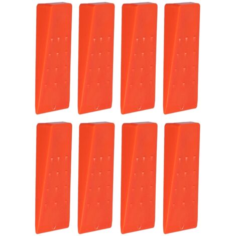 8-teiliges Set mit Baumfällkeilen mit Spikes, stabiles und robustes Design für sichere Anwendung, erhöht die Reibung beim Schneiden.