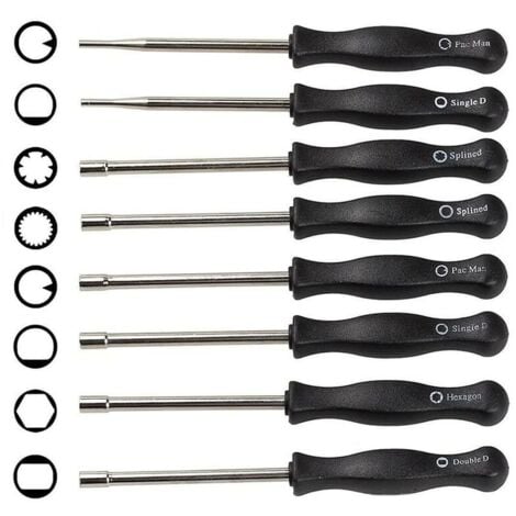 ABCRITAL 8-teiliges Vergaser-Einstellwerkzeug-Set, verschiedene Vergaser-Schraubendreher, Vergaser-Einstellung für 2-Takt-Motoren