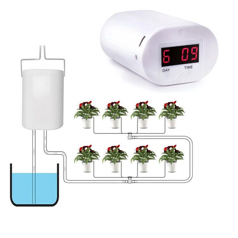 8 tête automatique pompe d'arrosage contrôleur fleurs plantes maison arroseur goutte à goutte dispositif d'irrigation pompe minuterie système outil