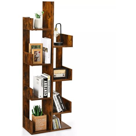 8-Tier Bookcase Multipurpose Bookshelf 8-layer Freestanding Bookcase