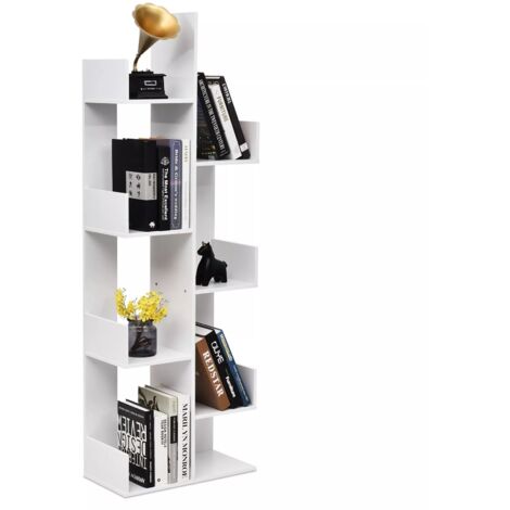 8-Tier Bookcase Multipurpose Bookshelf 8-layer Freestanding Bookcase