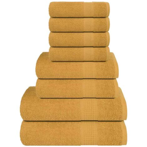 8-tlg. Handtuch-Set FROGN Gold 360 g/m²