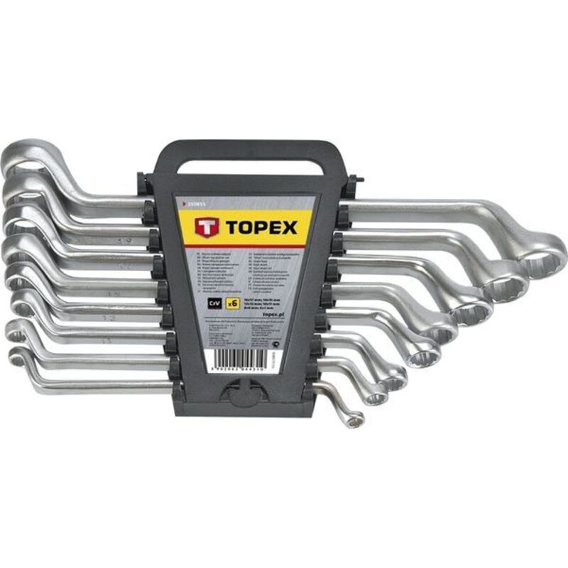 Topex Gekröpfte Ringschlüssel 6-22 Mm – 8er-set Für Mechaniker Und Heimwerker