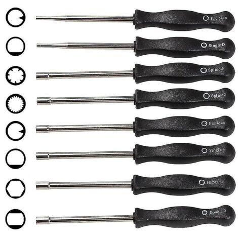 8 tournevis de carburateur différents, ensemble d'outils de réglage du carburateur réglage du carburateur pour moteurs à 2 temps