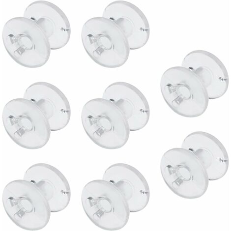 8 transparente Spanner, Plissee-Sonnenschutz-Haltespule, Spanner, Kunststoff, Fensterabdeckung, Hardware, Kabelhaltespule für Wohnmobil-Tag/Nacht-Sonnenschutz, T-Dare