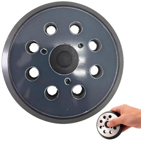 8-trous disque de ponçage 125 mm compatible avec Makita bo5041, disque de rechange avec dos auto-agrippant pour ponceuse excentrique, disque de ponçage universel de 125 mm de rechange, compatible avec