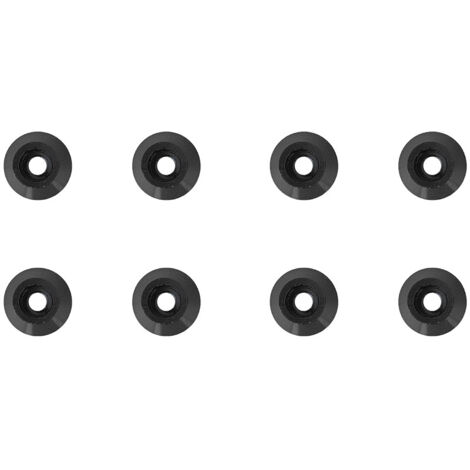 8 Vis à tête conique métallique avec rondelles pour voitures RC 1/10 et 1/8 (noir, D10105BL)