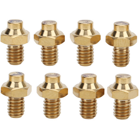 8 Vis en Titane pour Pédales de Vélo de Montagne, 8Pcs Boulons Antidérapants M4x5mm Dorés