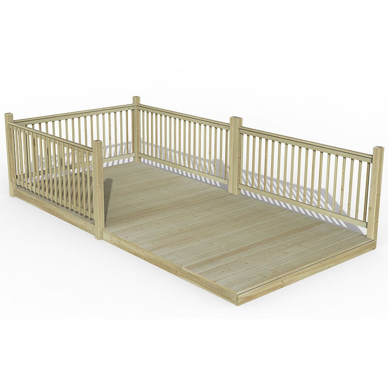 8' x 16' Forest Patio Decking Kit No. 6 (2.4m x 4.8m)