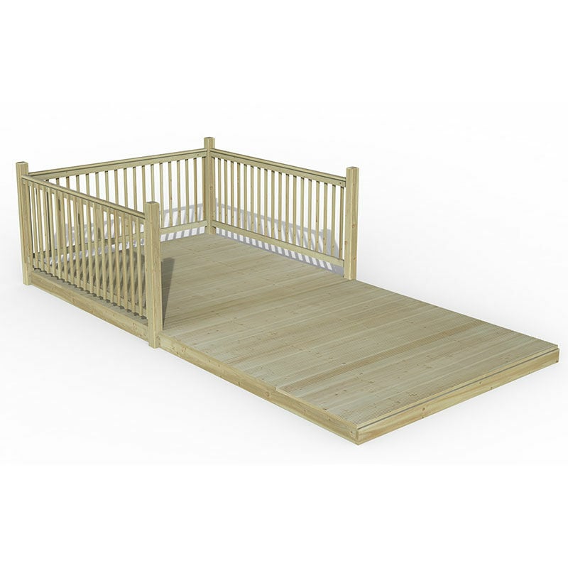 8' x 16' Forest Patio Decking Kit No. 4 (2.4m x 4.8m)