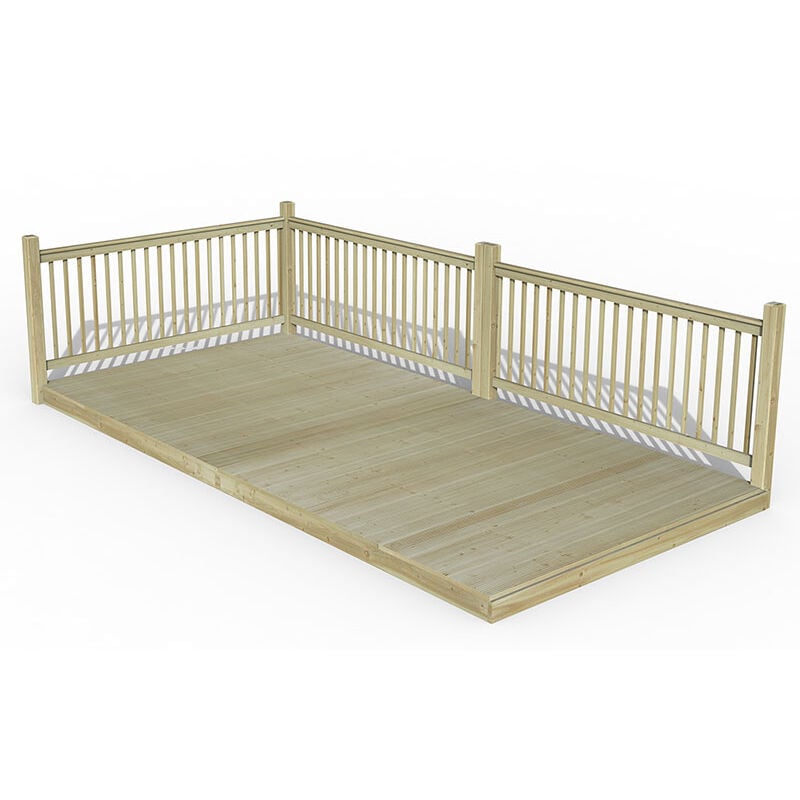 8' x 16' Forest Patio Decking Kit No. 5 (2.4m x 4.8m)