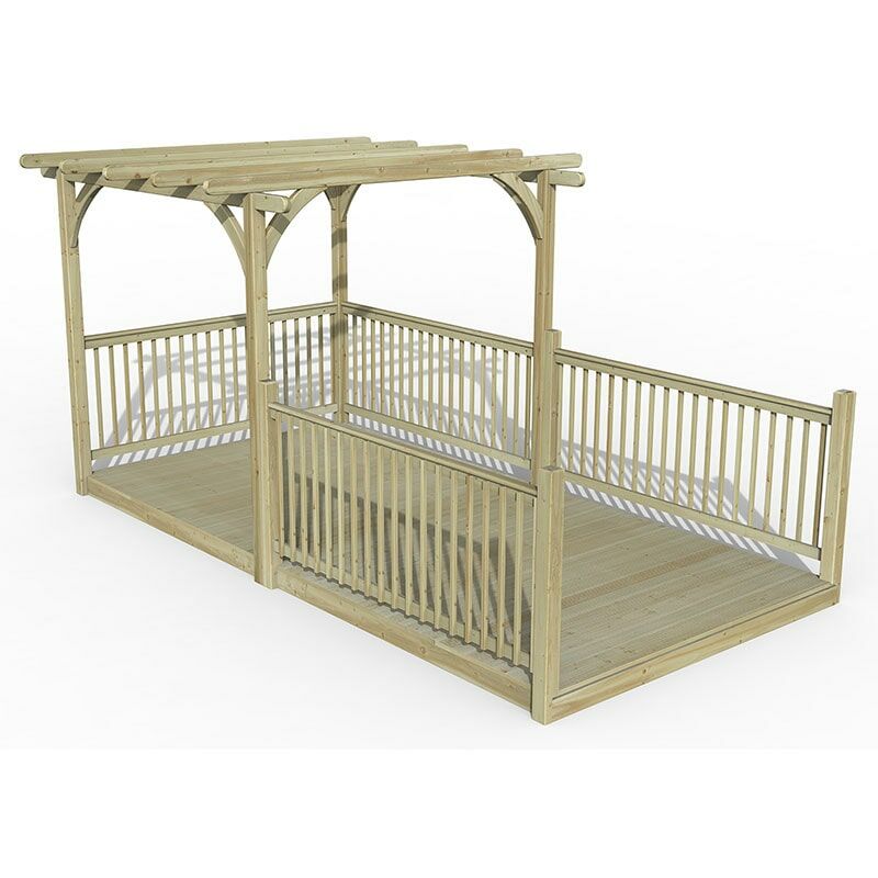 8' x 16' Forest Pergola Decking Kit No. 11 (2.4m x 4.8m)