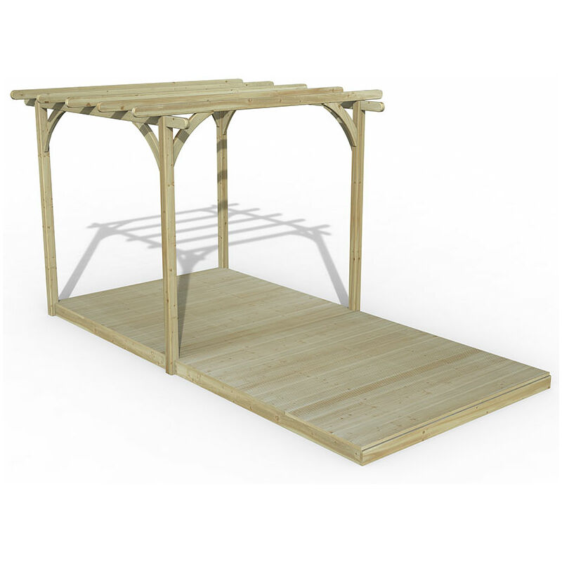 8' x 16' Forest Pergola Decking Kit No. 1 (2.4m x 4.8m)