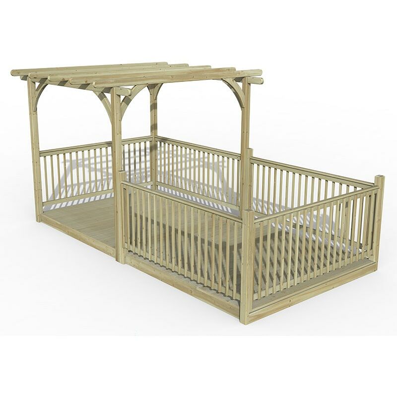 8' x 16' Forest Pergola Decking Kit No. 13 (2.4m x 4.8m)