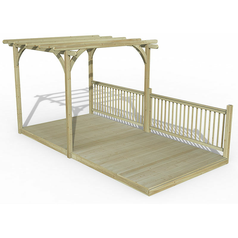 8' x 16' Forest Pergola Decking Kit No. 2 (2.4m x 4.8m)