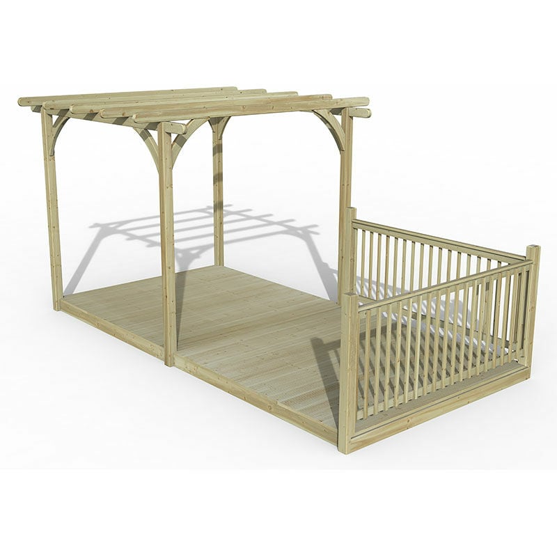 Forest Garden - 8' x 16' Forest Pergola Decking Kit No. 3 (2.4m x 4.8m)