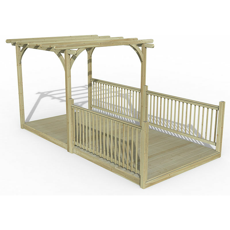 8' x 16' Forest Pergola Decking Kit No. 8 (2.4m x 4.8m)