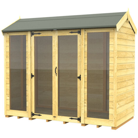 8 x 4 Apex Summer House (Full Height Window)