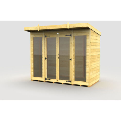 8 x 4 Pent Summer House (Full Height Window)