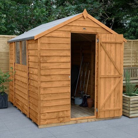 8' x 6' Forest Overlap Dip Treated Apex Wooden Shed
