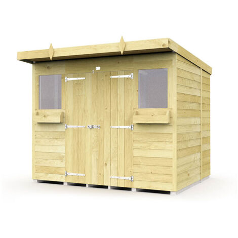 8 x 6 Pent Summer Shed