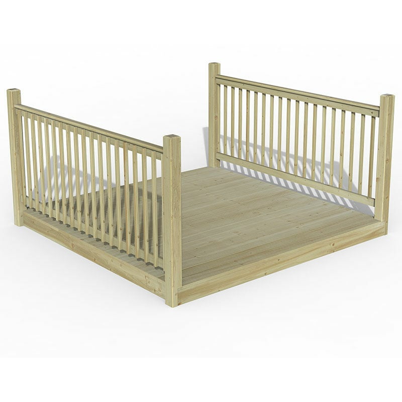 8' x 8' Forest Patio Decking Kit No. 3 (2.4m x 2.4m)