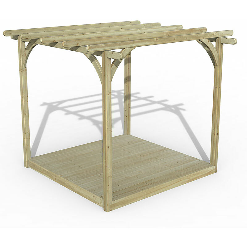 8' x 8' Forest Pergola Decking Kit No. 1 (2.4m x 2.4m)