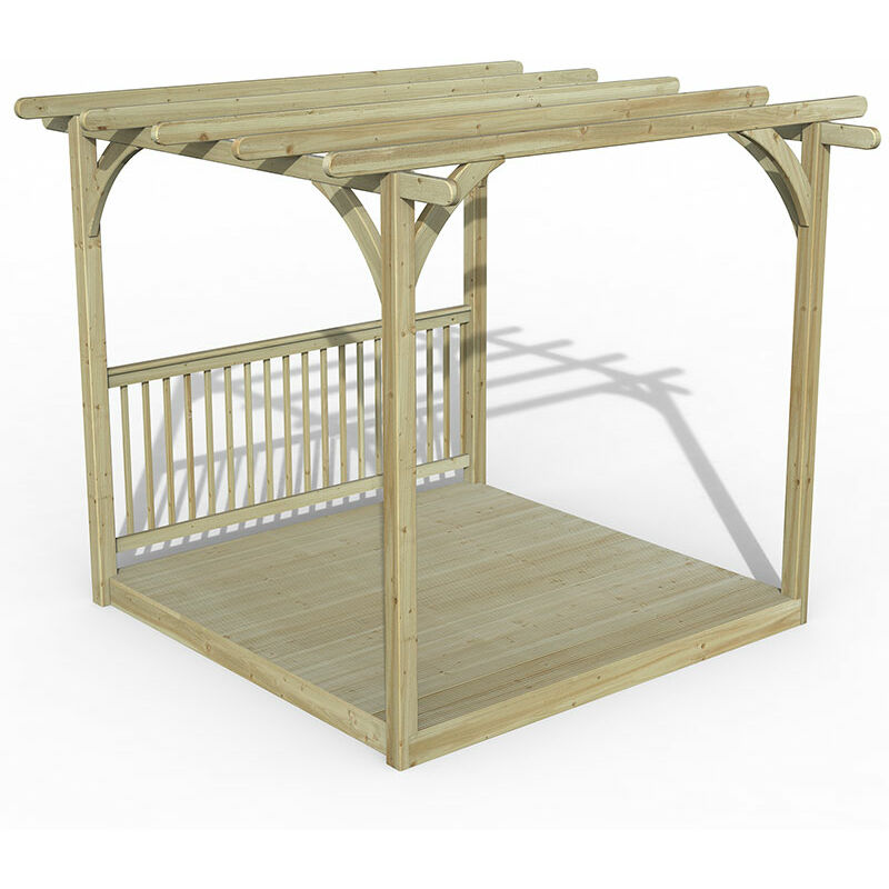 8' x 8' Forest Pergola Decking Kit No. 2 (2.4m x 2.4m)