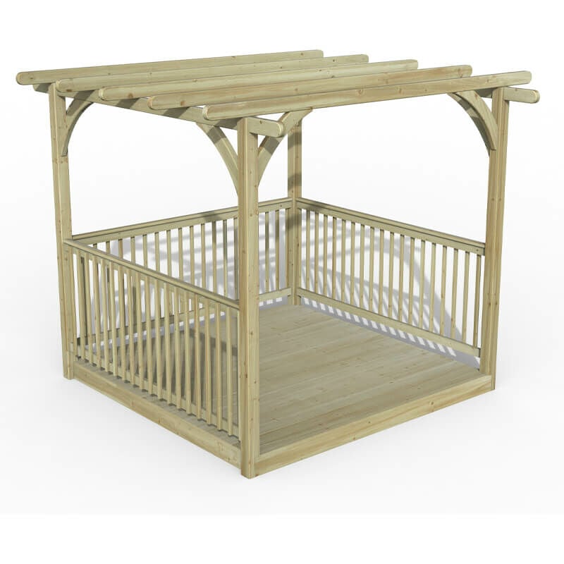 8' x 8' Forest Pergola Decking Kit No. 3 (2.4m x 2.4m)