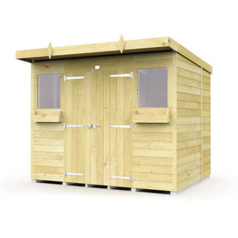 8 x 8 Pent Summer Shed