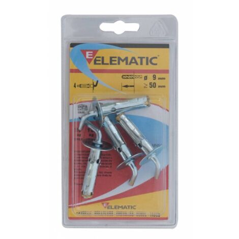 8 x ELEMATIC BLISTER TASELLO T61/GM 9 GANCHOS MED 4 PZ