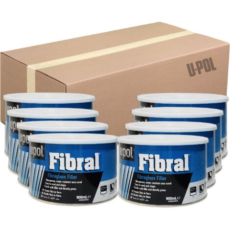 8 x MASILLA DE FIBRA DE VIDRIO FIBRAL 2 KG