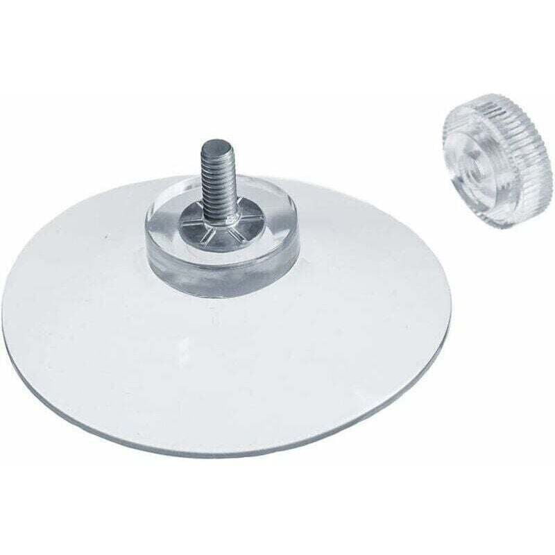 Image of CHOYCLIT Saugnapf, 8 x Saugnäpfe Ø 50 mm mit M4x10mm Gewinde mit Rändelmuttern Transparent