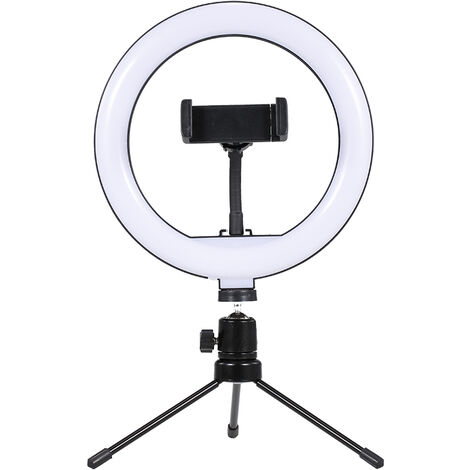 22cm/32cm LED Ringlicht Studio Foto Video Dimmbare Lampe mit Stativ Selfie Stick